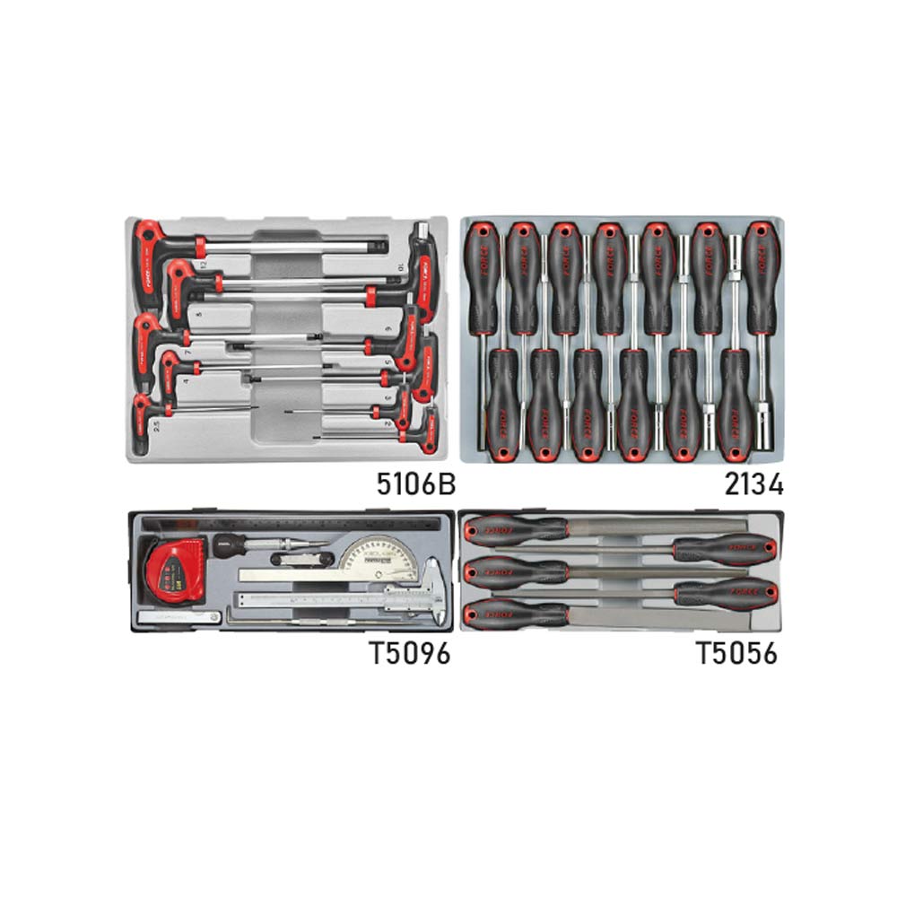 Rode Jumbo Gereedschapswagen 8-lades met 437-delig gereedschap