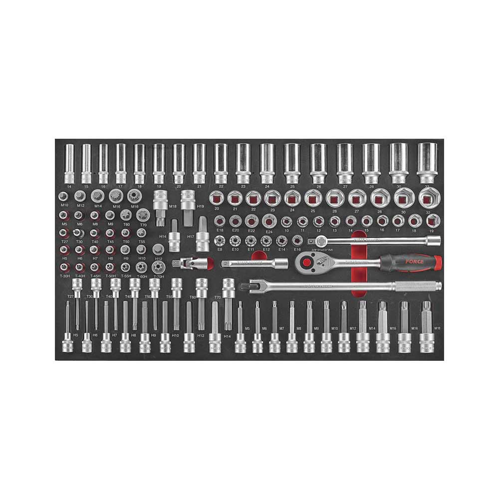 Black edition Jumbo Gereedschapswagen 8-lades met 610 delig gereedschap