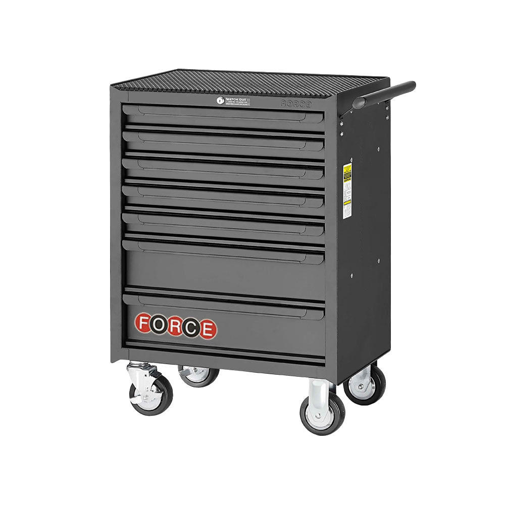 Black edition Gereedschapswagen 7 lades en 180 stuks gereedschap.