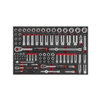 Black edition Gereedschapswagen 7 lades en 180 stuks gereedschap.
