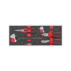 Bovenkast met 3 lades Rood en Zwart (glanslak)