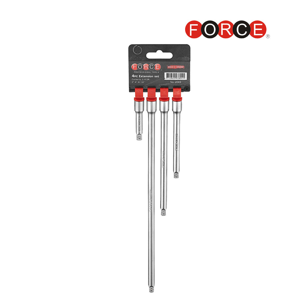 4 Piece 1/4" Extension Rod Set