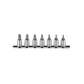 1/4" Socket set 5-sided torx with hole TS 7 pieces