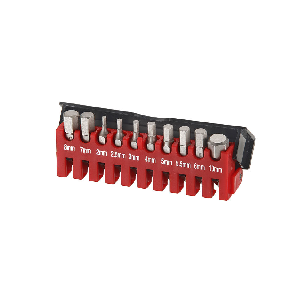 10-delige 1/4" Inbus bit set