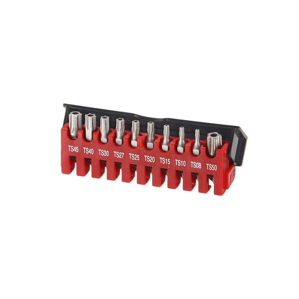 10-delige 1/4" 5-kant Resistorx bit set