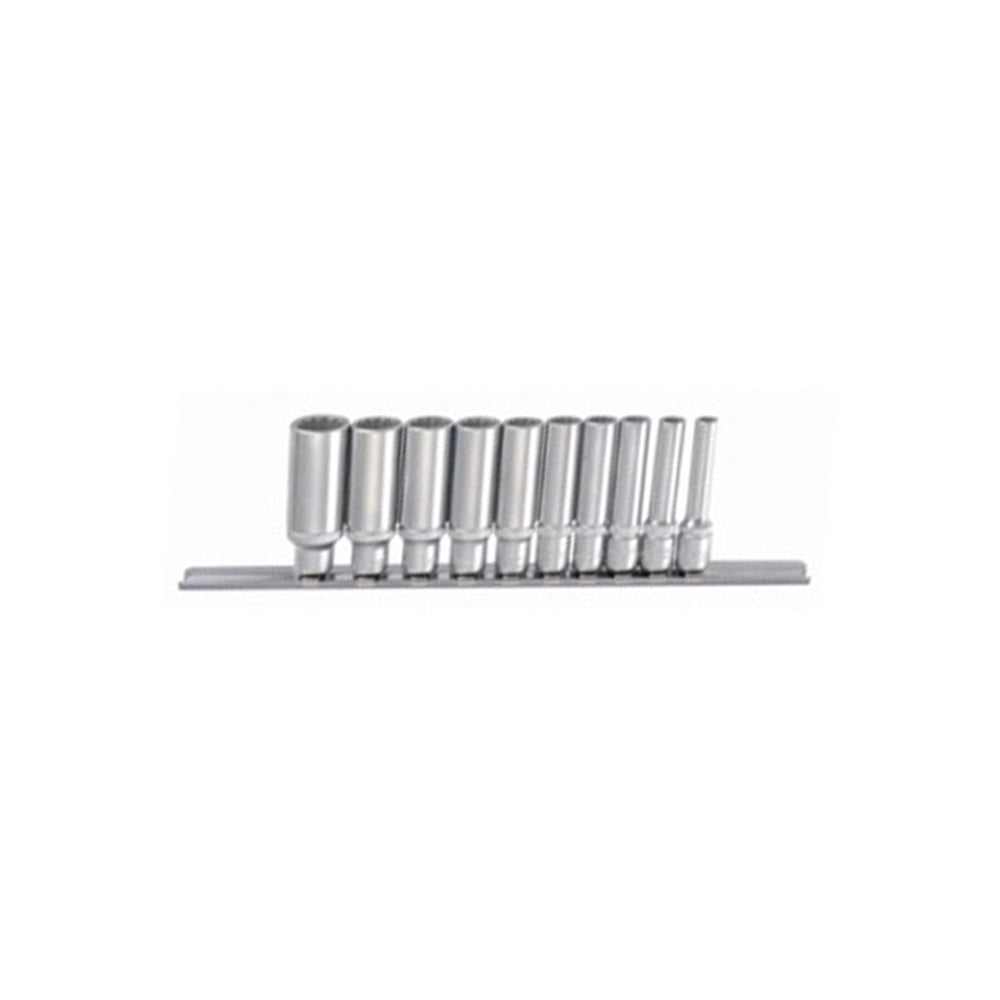 10pc 1/4 12pt. Deep socket(NIET MEER LEVERBAAR VERVANGER IS 21115-9)