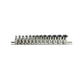13pc 1/4" 6pt Flank socket set