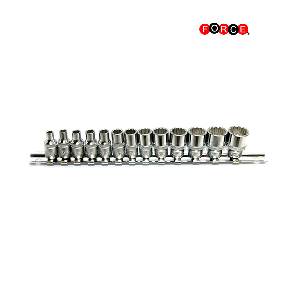 13pc 1/4 12pt Flank socket set