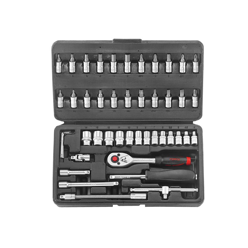 46pc 1/4" Surface drive Socket set