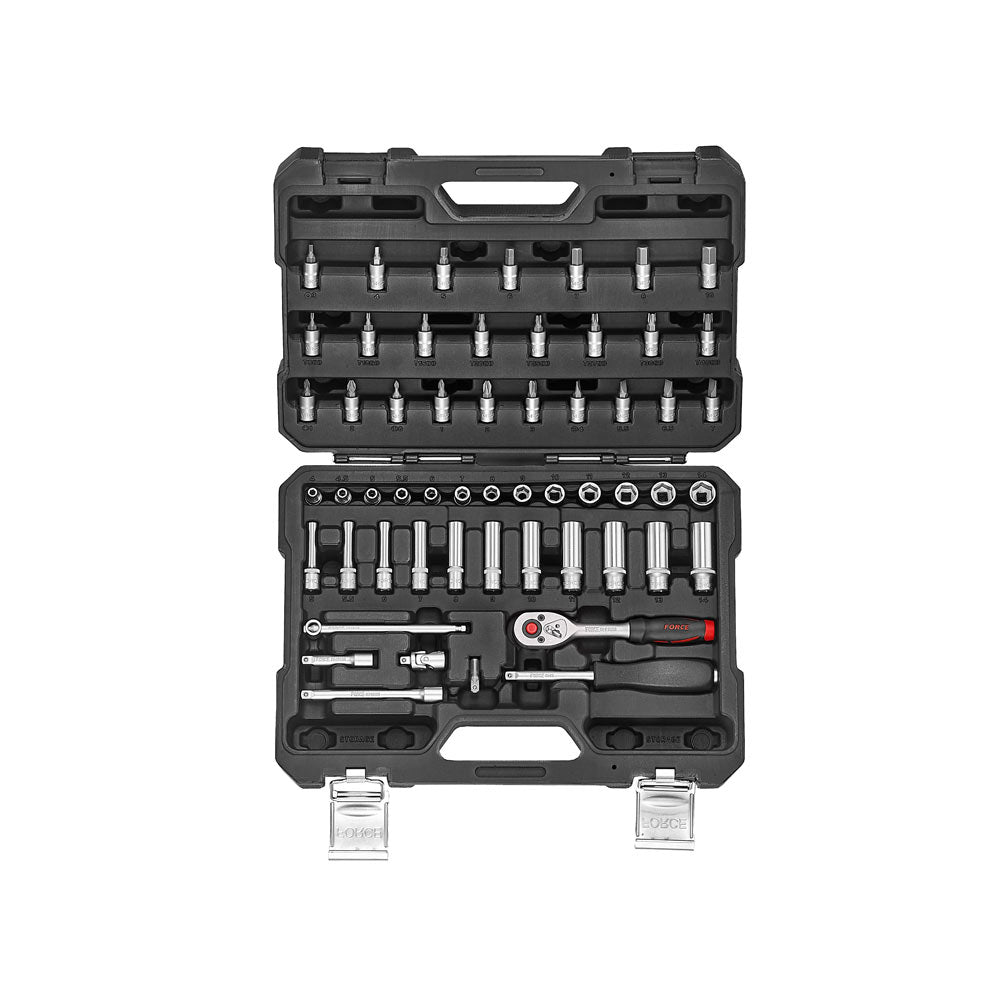 56pc 1/4DR. 6pt. Flank socket combination set