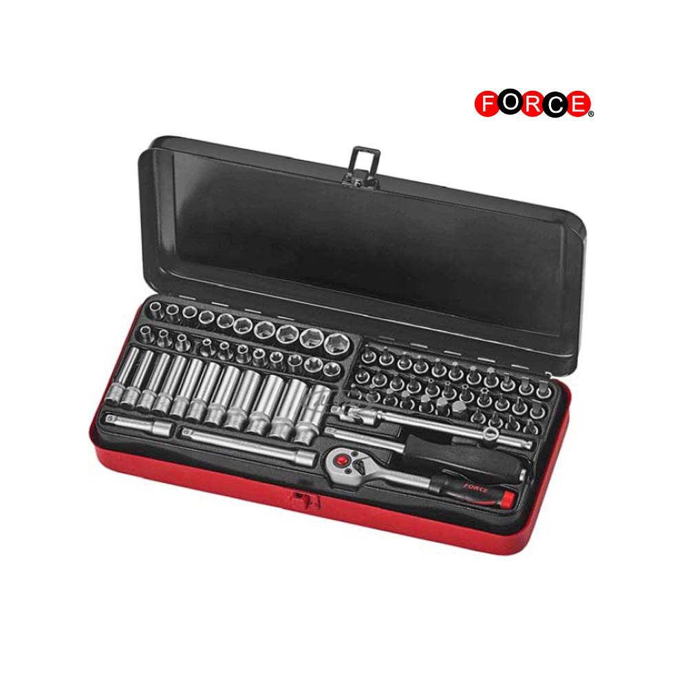 1/4" Doppenset 6-kant 71 delig