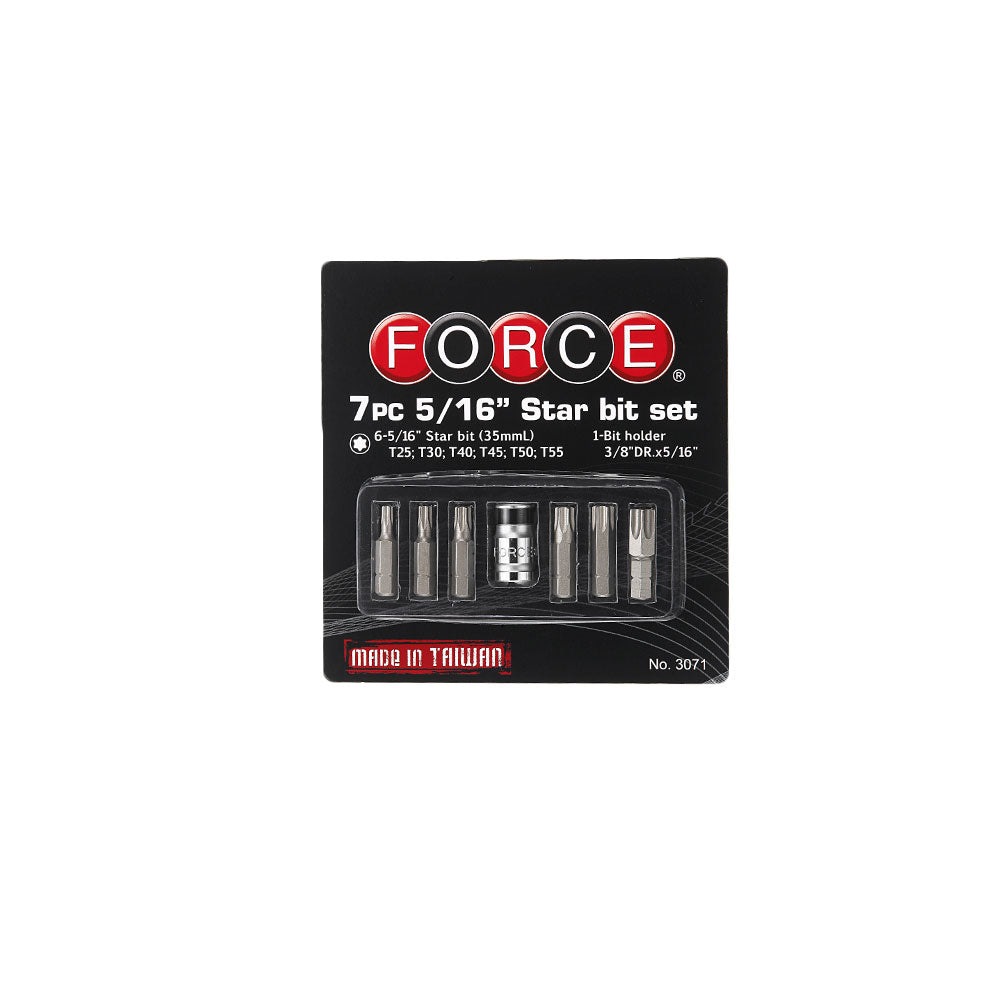 7pc 3/8 Star bit set