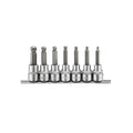 3/8" Bit doppenset kogelinbus 7 delig