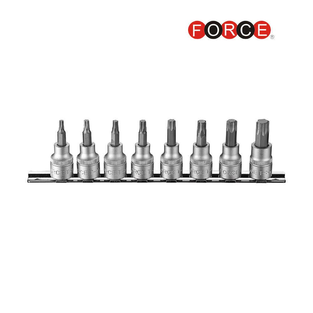8pc 3/8"DR. Star tamperproof socket bit set