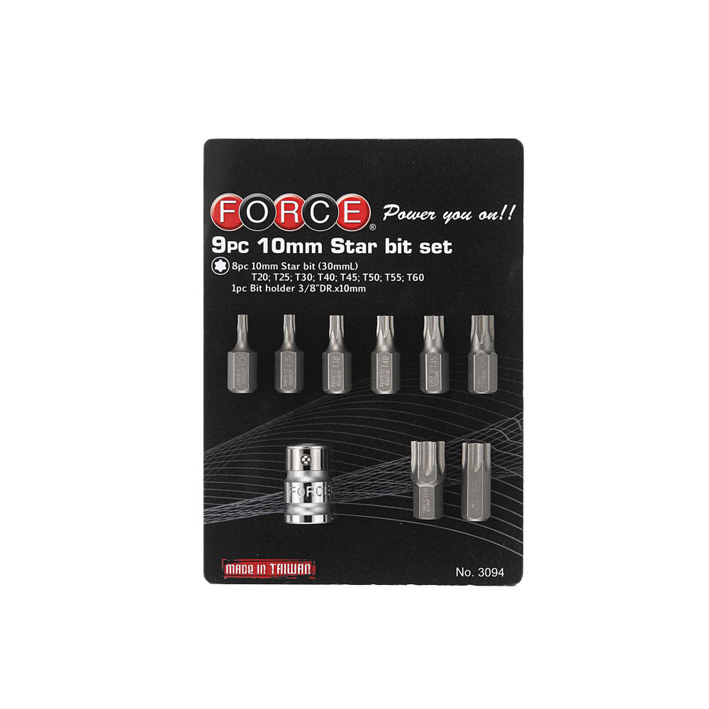 Bit set Torx 9 delig