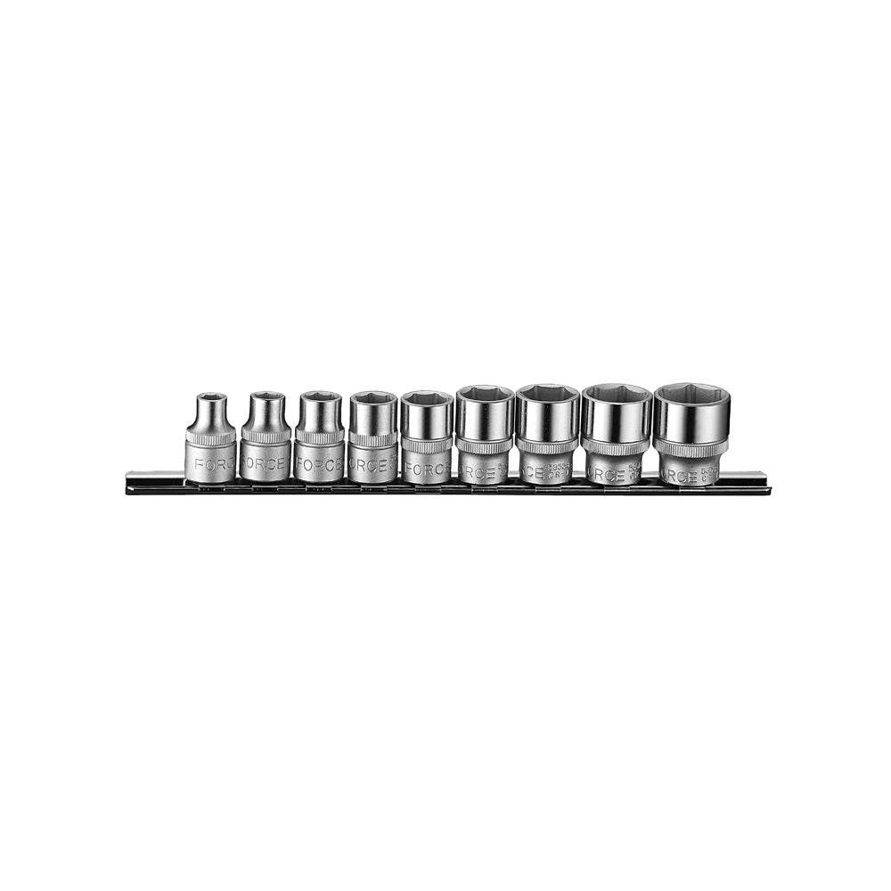 3/8"  Doppenset 6-kant SAE 9 delig