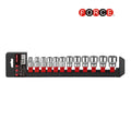 12pc 3/8"DR.12pt. Flank socket set
