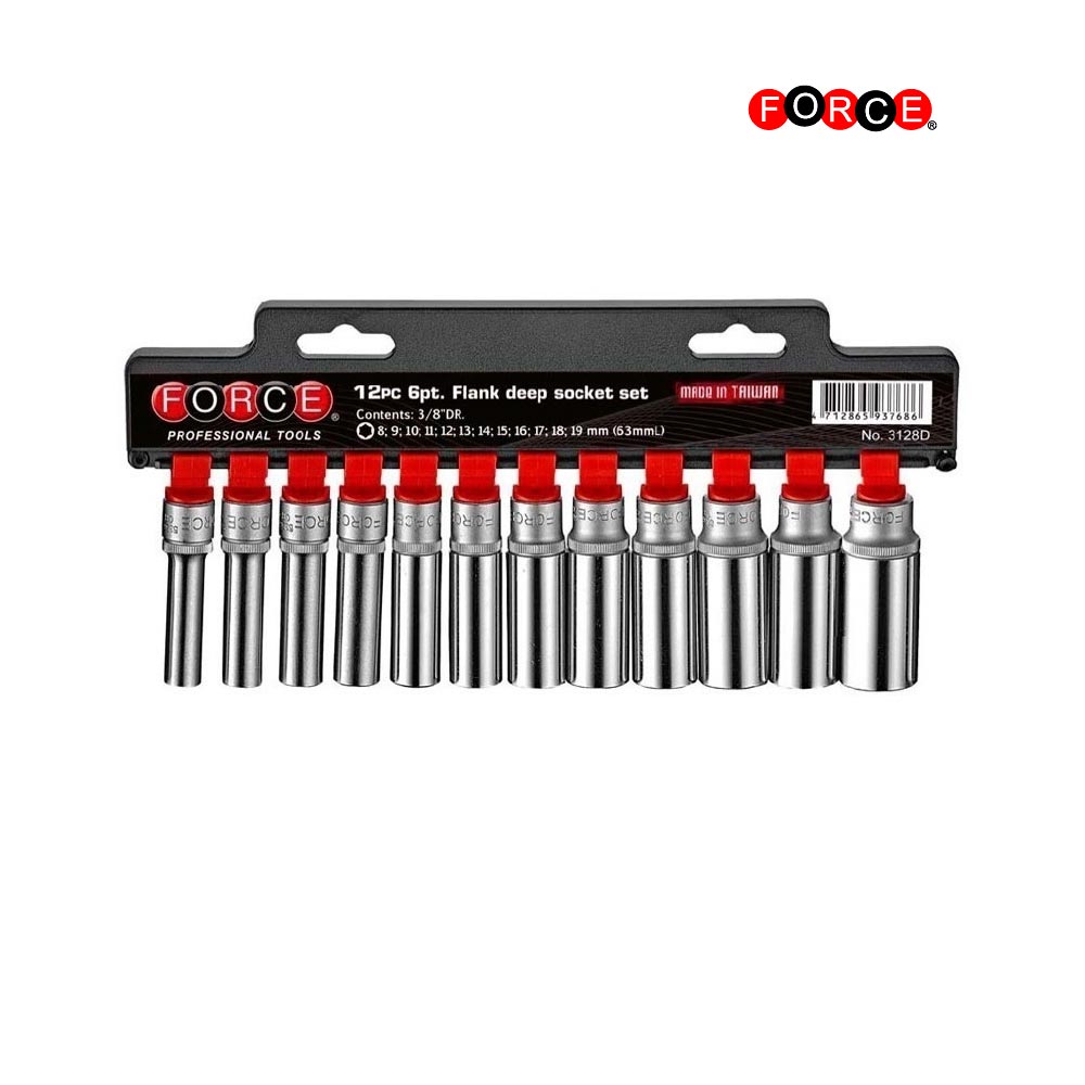3/8” 12-point Deep socket set 12pc