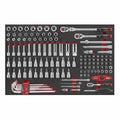 133-delige 1/4'' & 3/8" Doppen Combinatie Set (EVA)