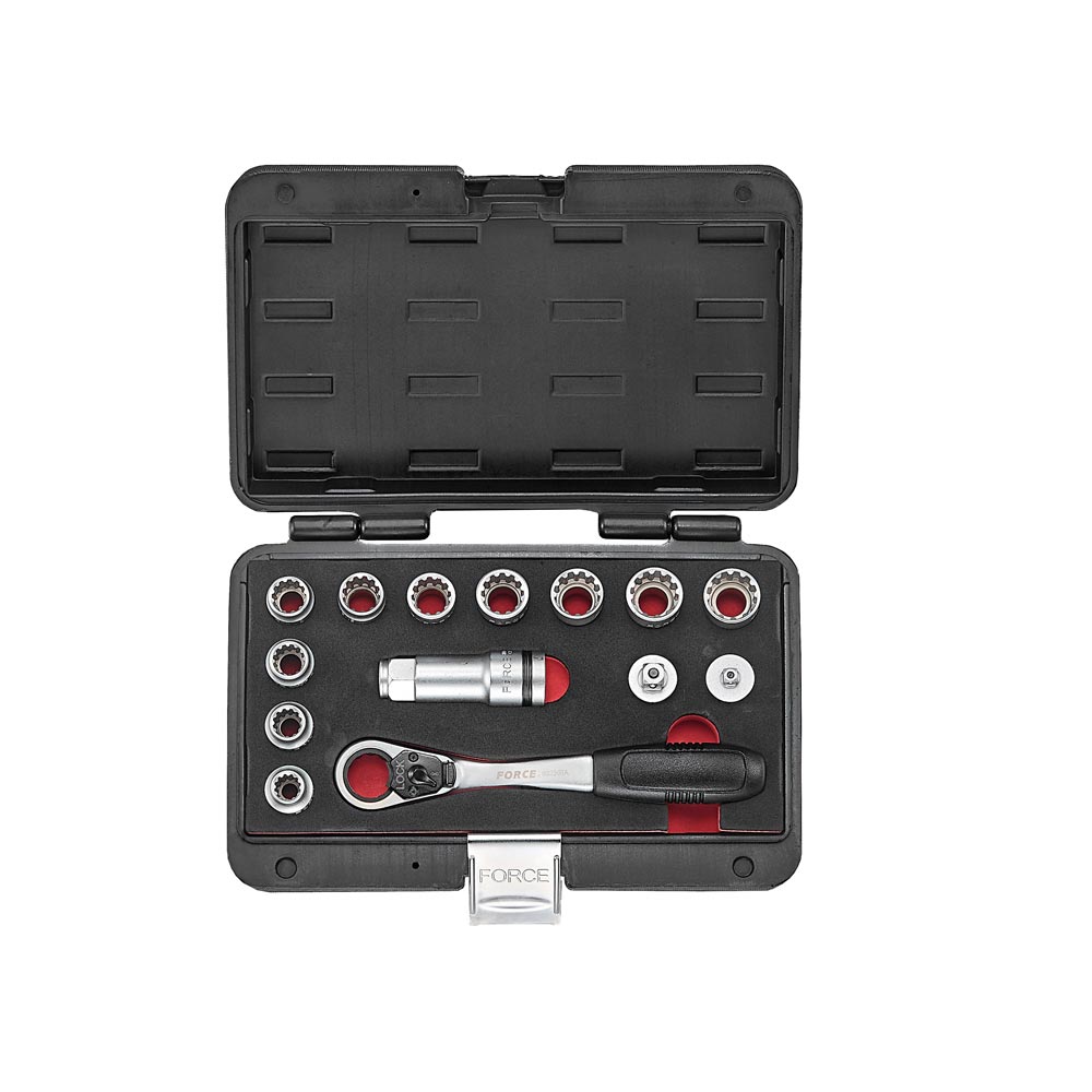 14pc 3/8"DR. Go-through Spline socket combination set