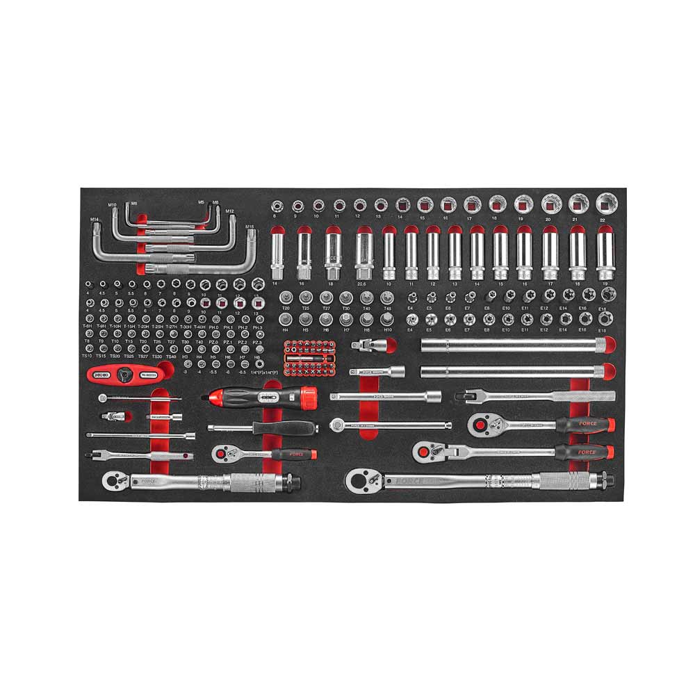 Black edition Jumbo Gereedschapswagen 8-lades met 610 delig gereedschap