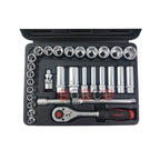 30pc 3/8"DR. 6pt. Flank Socket set