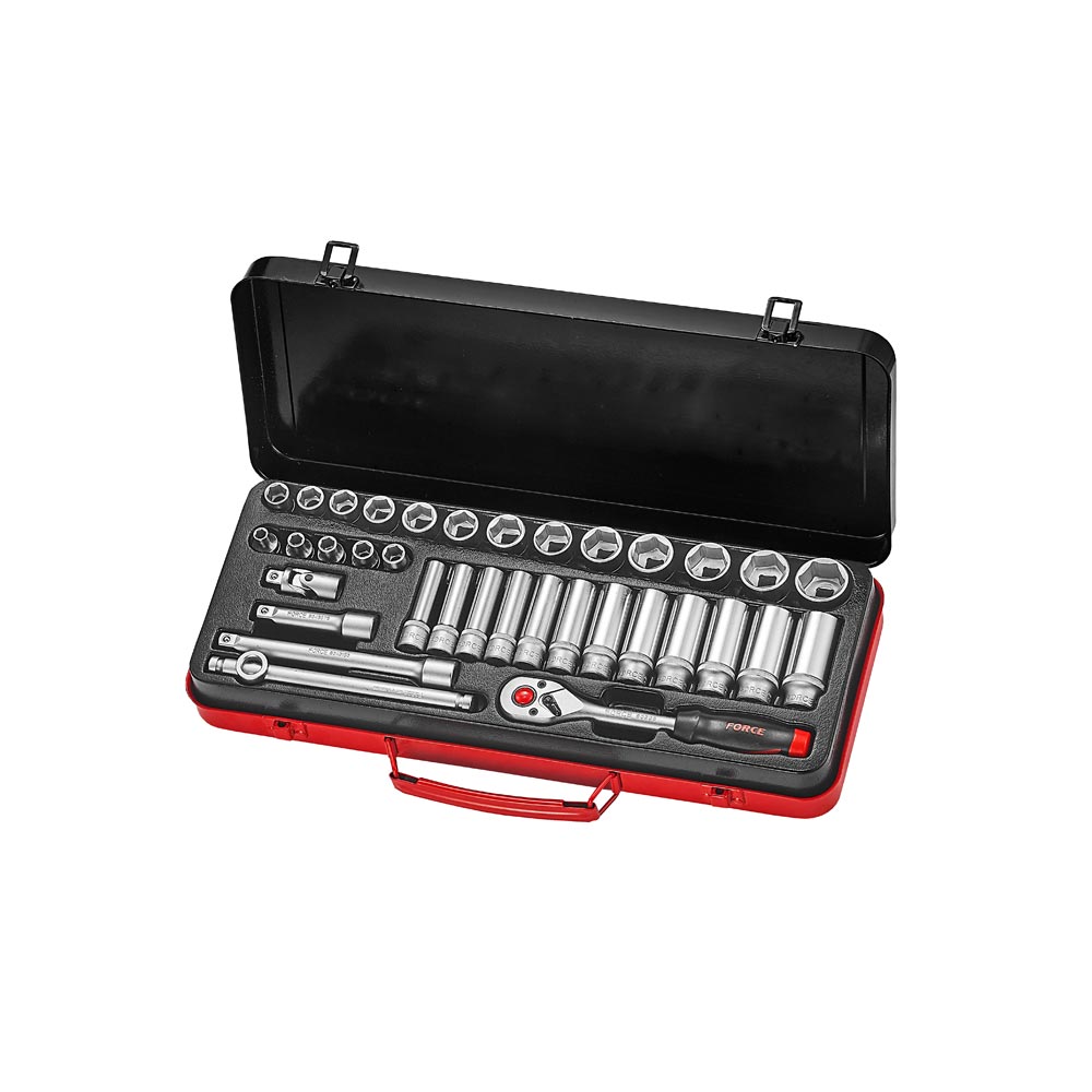 3/8" 6pt. Flankdoppen combinatieset