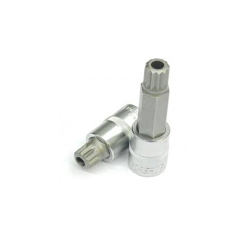 1/2" veeltand dopsleutel met gat 100mml M16