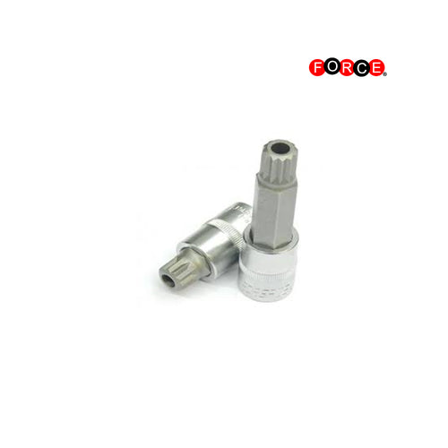 1/2" veeltand dopsleutel met gat M14