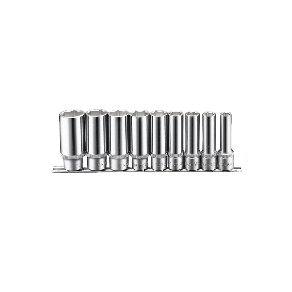 1/2" Doppenset lang 12-kant 9 delig