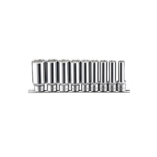 1/2'' Lange Doppen Set 6-kant 9-delig