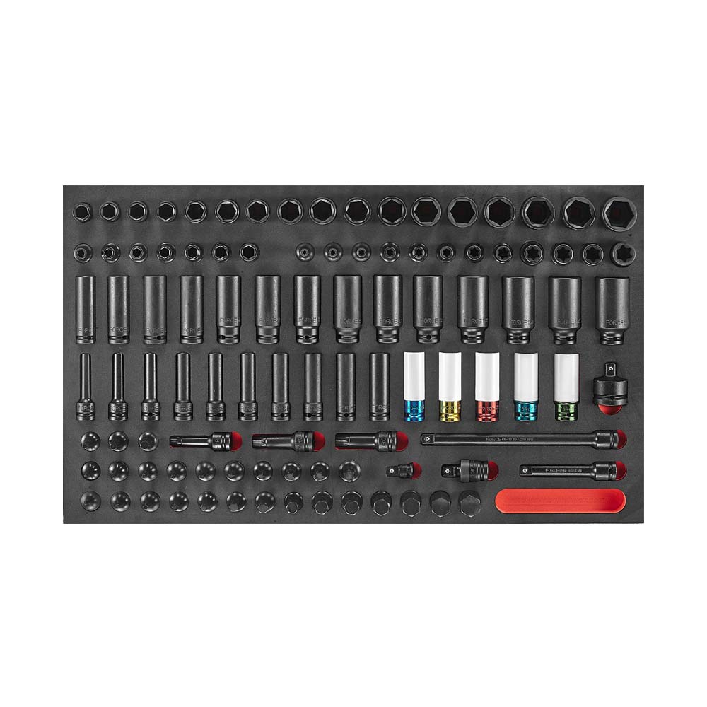 100-delige 1/2'' Aandrijving Slagmoersleutel Set (10318 EVA)