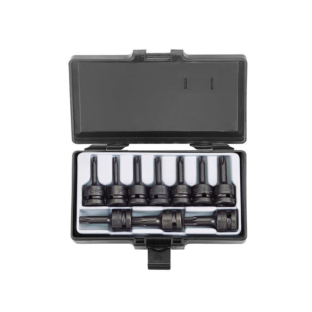 1/2" Krachtdoppenset Torx 10 delig