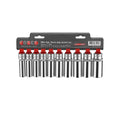 10pc 1/2"DR. 12pt. Flank deep socket