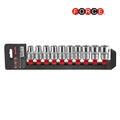 10pc 1/2"DR. 12pt. Flank socket set