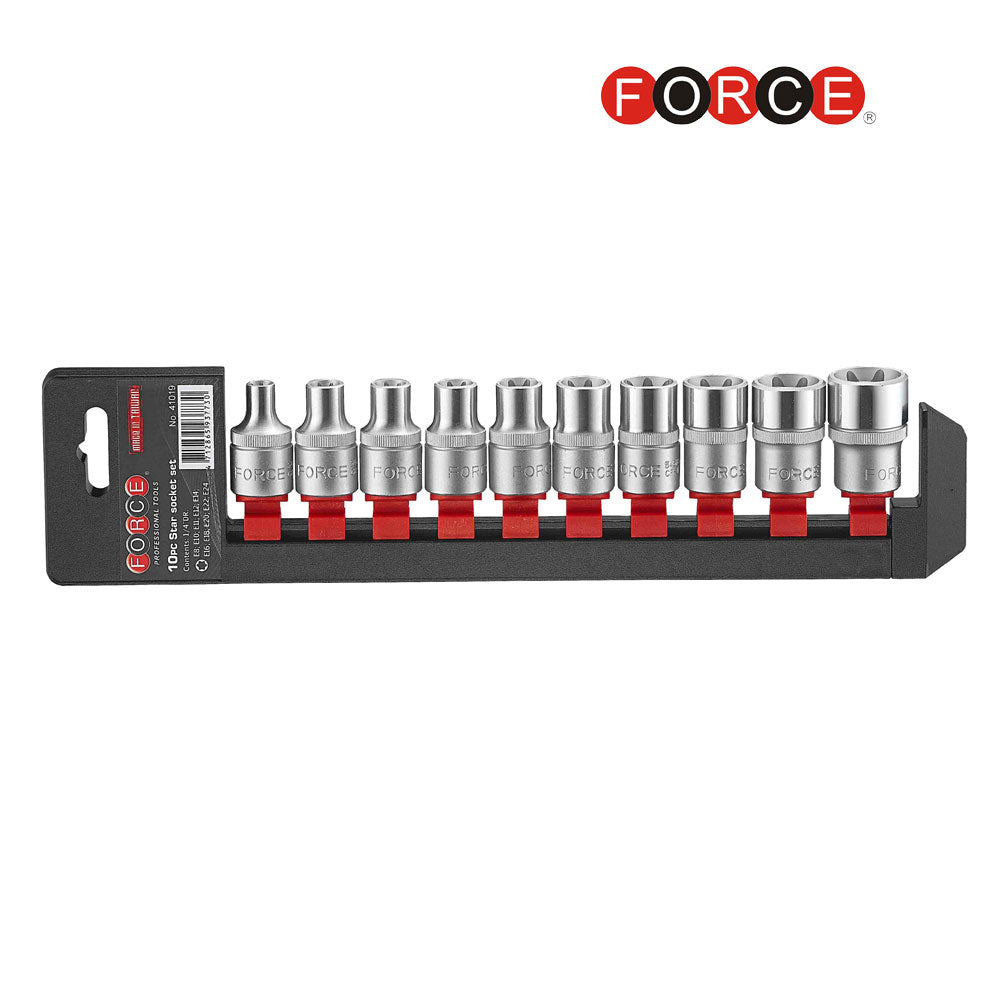 1/2" Doppenset Torx 10 delig