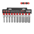 1/2" Doppenset Torx 10 delig lang