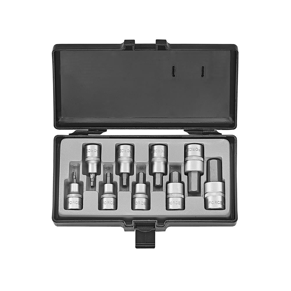 1/2" Bit doppenset Inbus SAE 9 delig