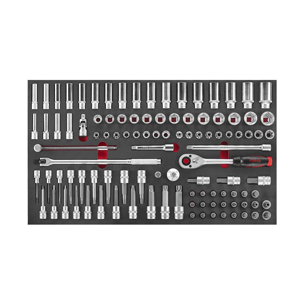 106-delige 1/2'' Steeksleutel- en Doppen Set (10318 EVA)