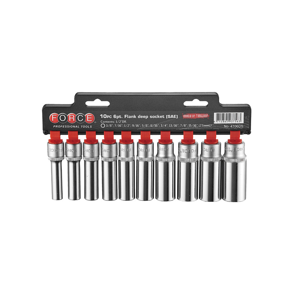 10-delige 1/2" Veeltand-doppenset