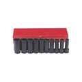 10-delige 1/2" slagmoersleutelset met lange doppen