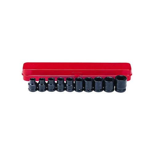 1/2" Krachtdoppenset SAE 10 delig