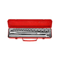 16pc 1/2" 12pt. Flank socket set