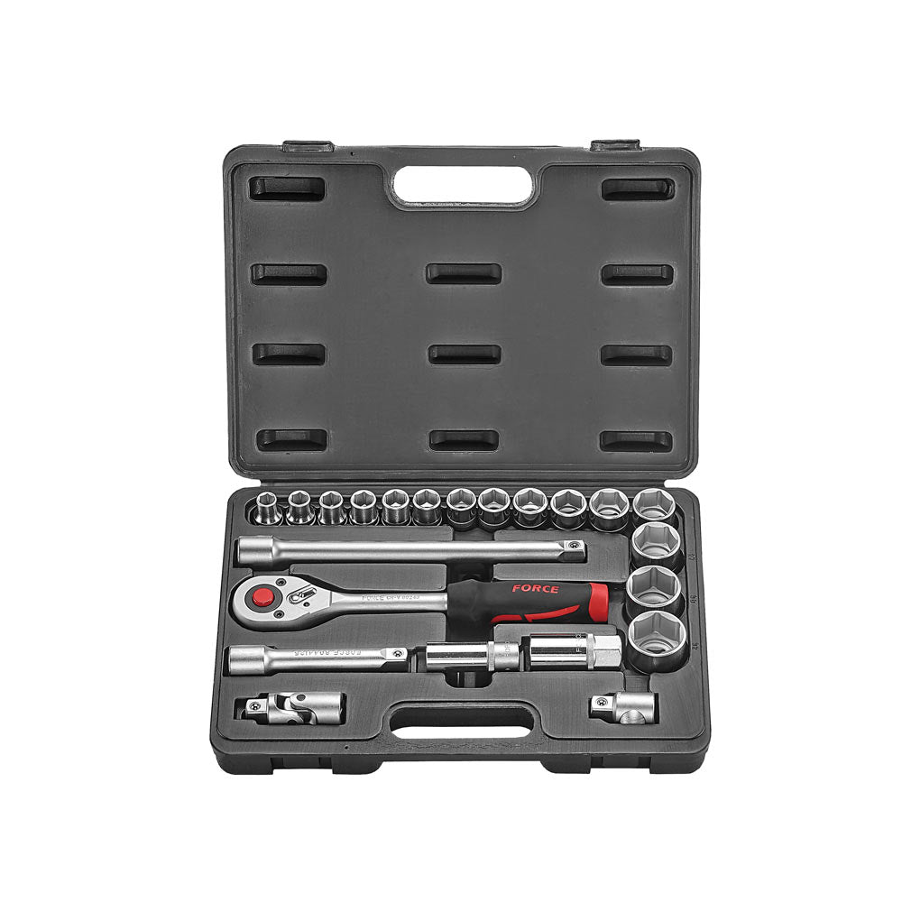 22pc 1/2" 12pt. Flank socket set