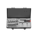 23pc 1/2" 6pt. Flank socket set