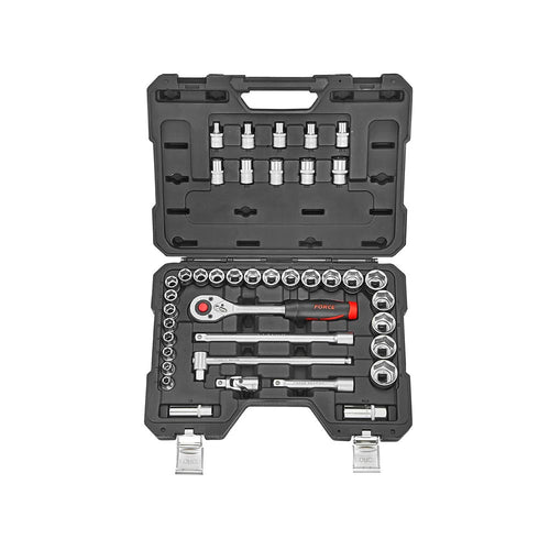 1/2DR. 6pt. Flank & star socket combination set