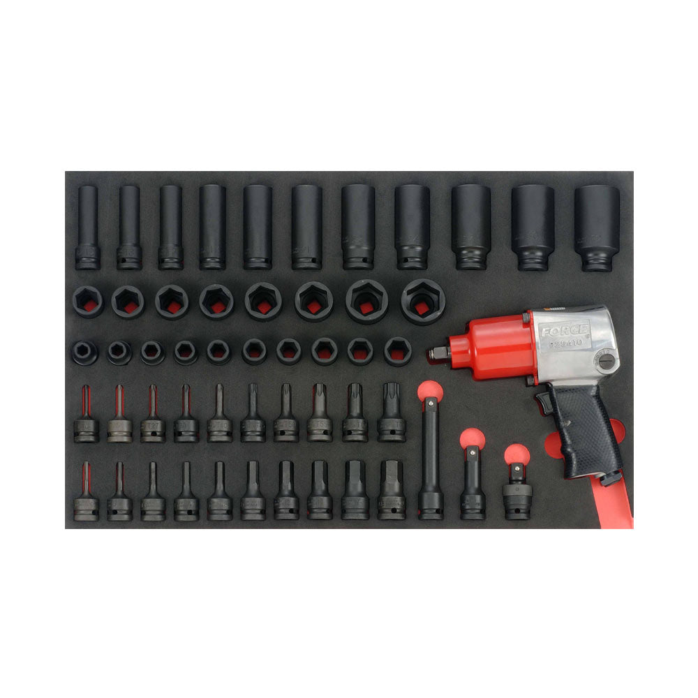 53pc 1/2DR. Impact socket combination set (EVA)