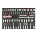 61-delige 1/2" Dopsleutel Combinatie Set
