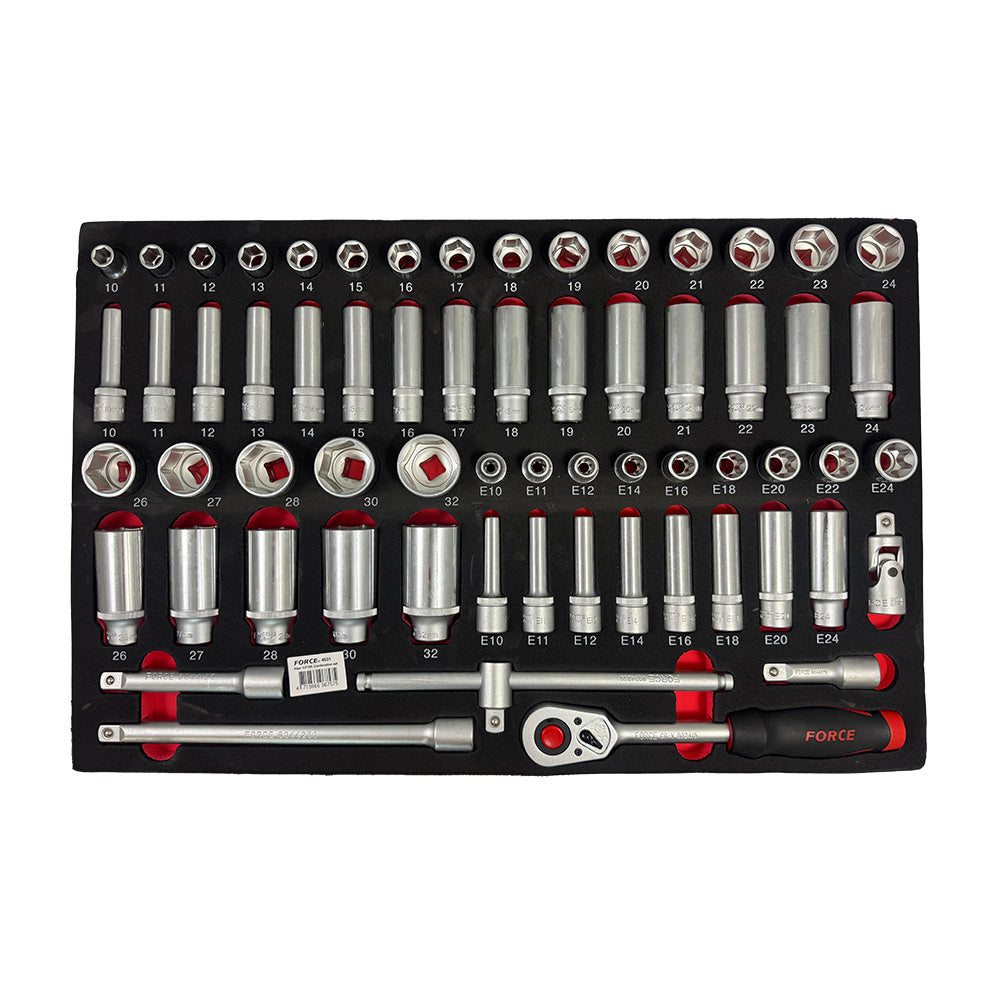 63-delige 1/2" Dopsleutel Combinatie set (EVA)