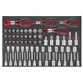 64-delige 1/2"  Bitdoppen en Borgringtangen Set (EVA)